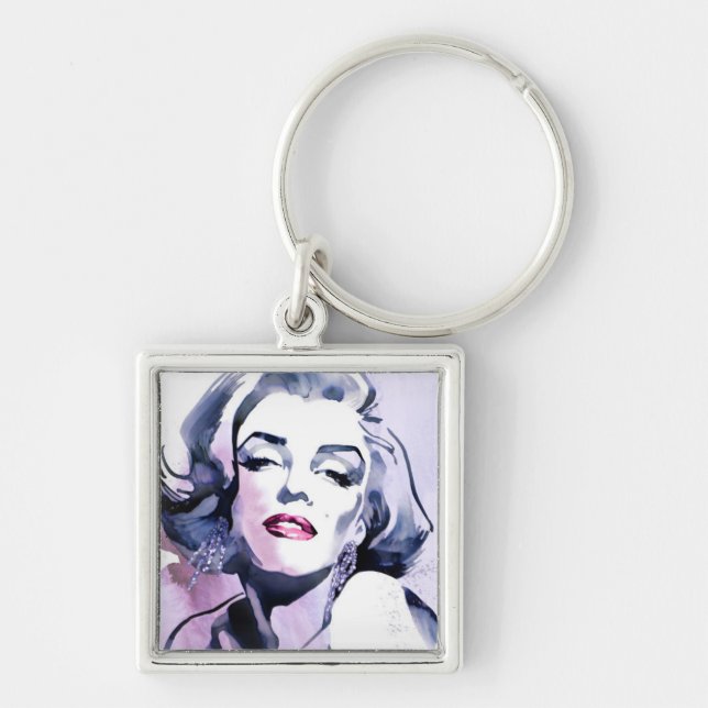Pretty in Purple Key Ring (Front)