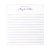 Pretty in Purple Lined Personalised 