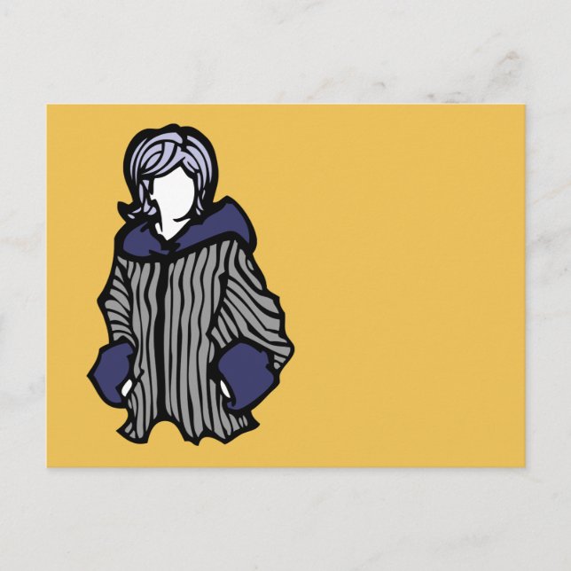 pretty in purple postcard (Front)