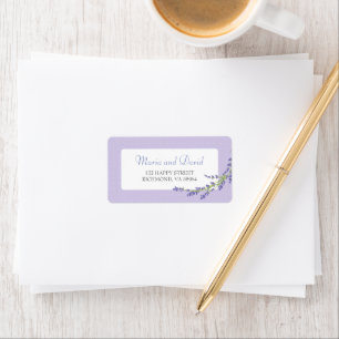 Pretty in Purple   RSVP Address Label