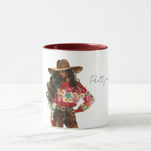 Pretty in Red Floral Sweater Mug