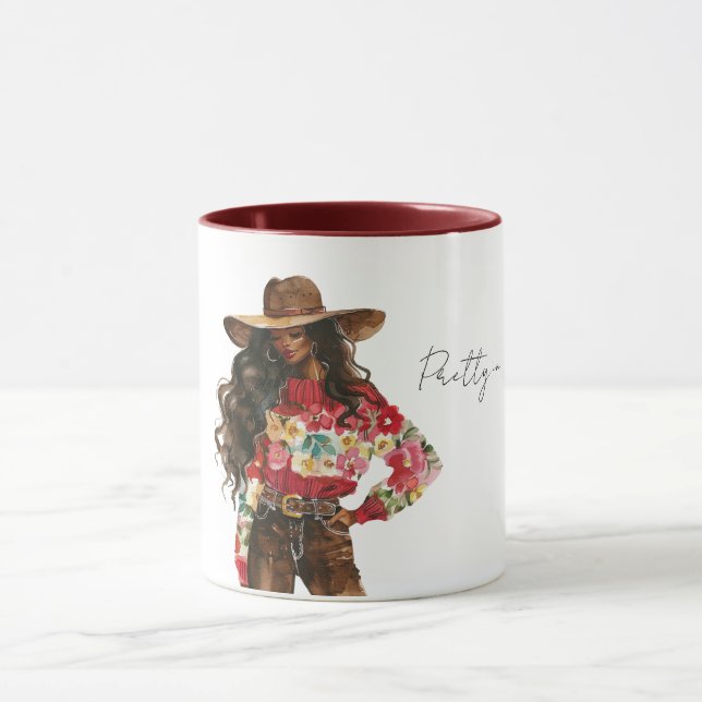 Pretty in Red Floral Sweater Mug (Center)