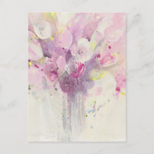Pretty in Spring   Soft Pink Bouquet Postcard