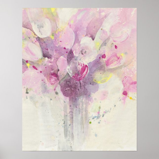 Pretty in Spring | Soft Pink Bouquet Poster (Front)
