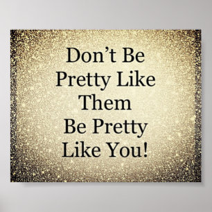 Pretty inspirational quote poster