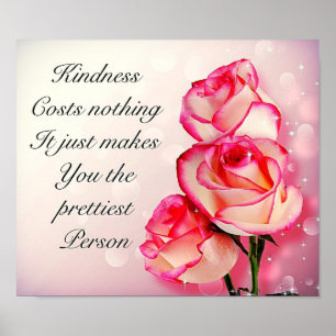 Pretty inspirational quote poster