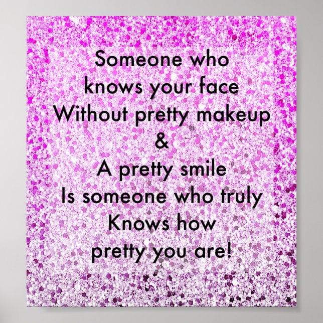 Pretty inspirational quote poster (Front)