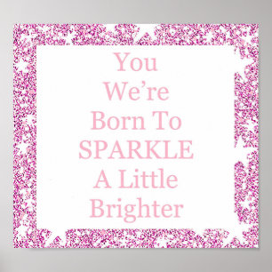 Pretty inspirational quote poster