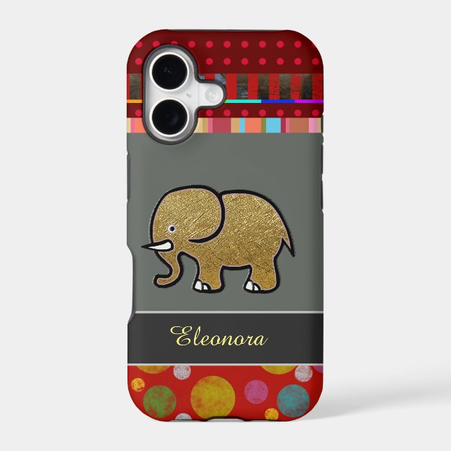 pretty iPhone 7 with elephant personalized (Back)