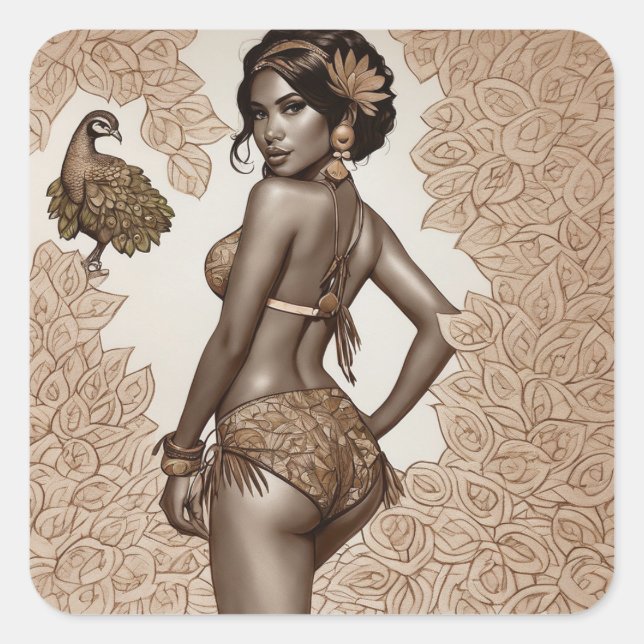 Pretty is as Pretty Does  Square Sticker (Front)