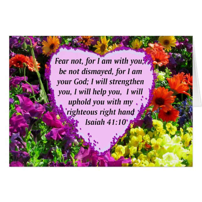 PRETTY ISAIAH 41:10 FLORAL DESIGN (Front Horizontal)