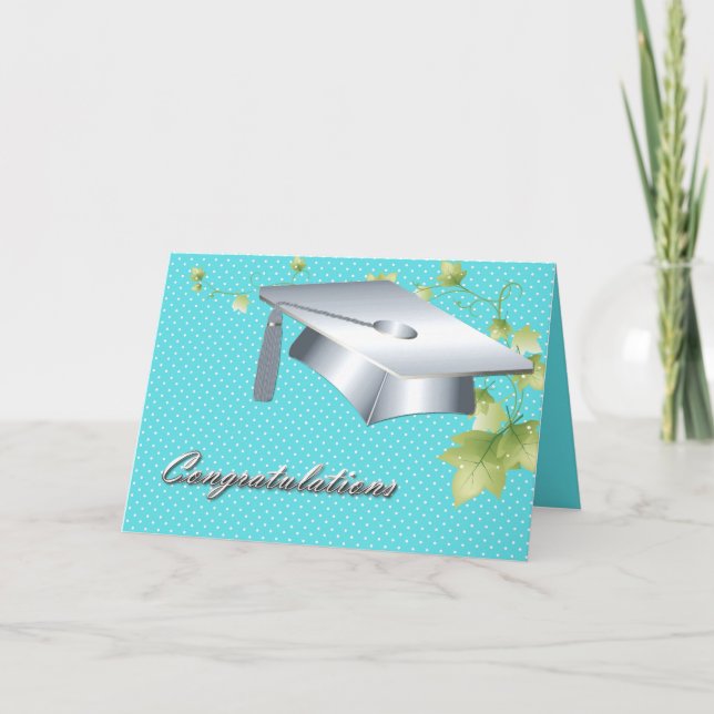 Pretty Ivy League Graduation Card (Front)
