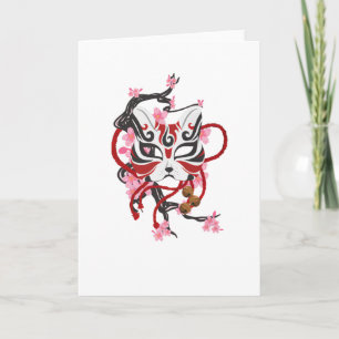 Pretty Japanese Mask Card