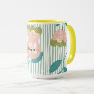 Pretty joyful watercolor floral for her birthday mug