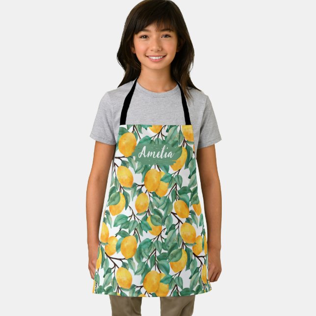 Pretty Kids Custom Chef Apron, Cooking Baking BBQ Apron (Insitu)