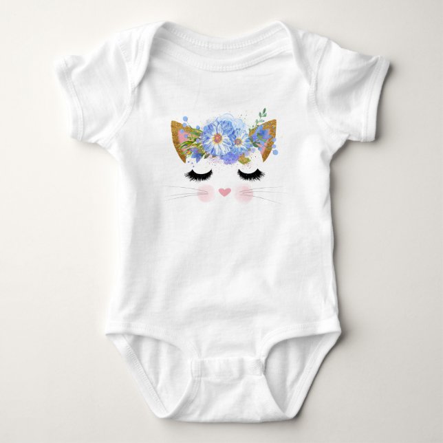 Pretty Kitten Baby Tutu Bodysuit (Front)
