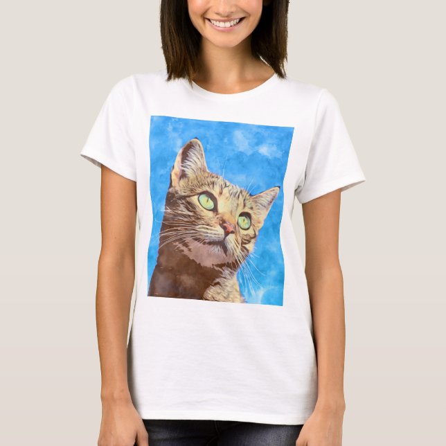 Pretty Kitten Design T-Shirt (Front)