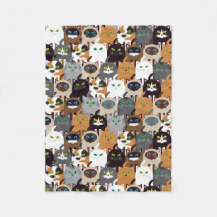 Pretty Kitties Fleece Blanket