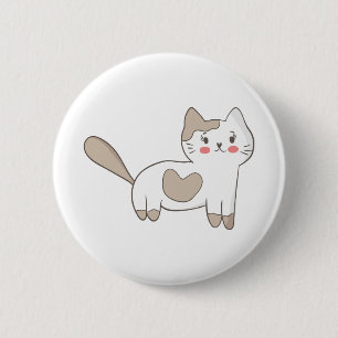 Pretty Kitty 6 Cm Round Badge