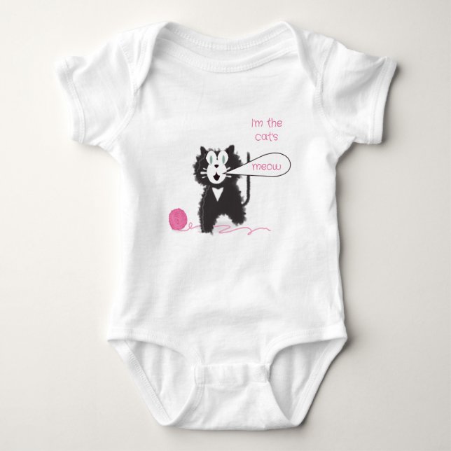 Pretty Kitty Baby Bodysuit (Front)