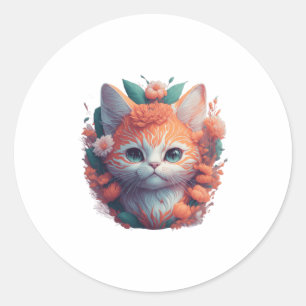 Pretty Kitty- Classic Round Sticker