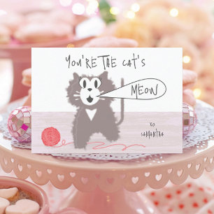Pretty Kitty Classroom Valentine Cards