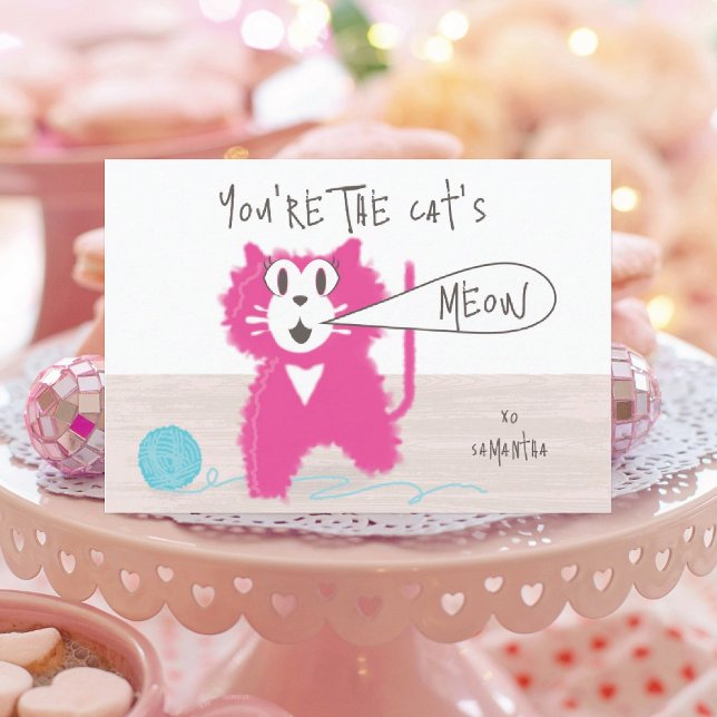 Pretty Kitty Classroom Valentine Cards (Creator Uploaded)