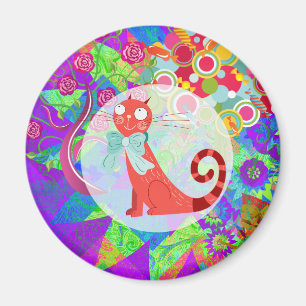 Pretty Kitty Crazy Cat Lady Gifts Vibrant Magnet