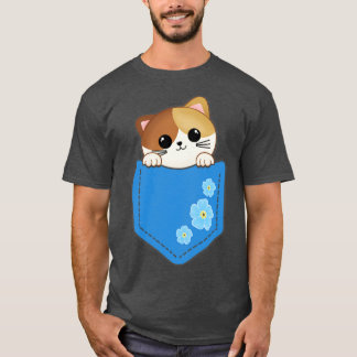 Pretty Kitty in a Pocket T-Shirt