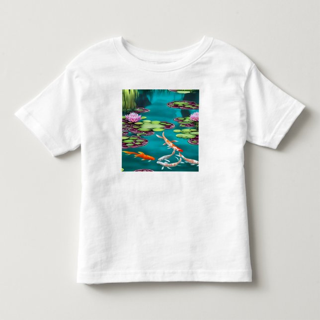 Pretty Koi Pond Toddler T-Shirt (Front)