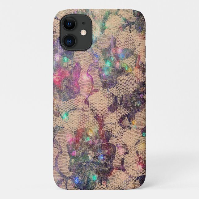 Pretty Lace Roses Case-Mate iPhone Case (Back)