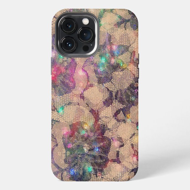 Pretty Lace Roses iPhone Case (Back)