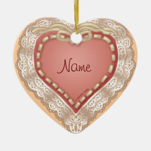 Pretty Lacy Heart ornament