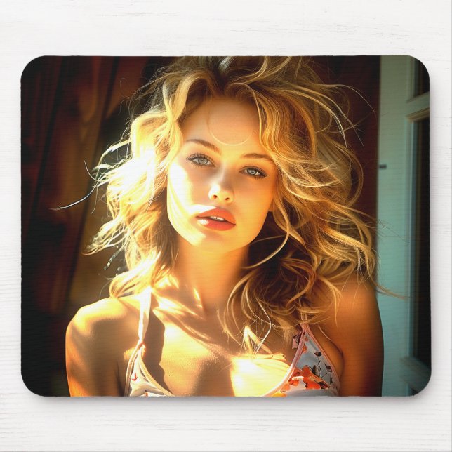 Pretty Lady Mouse Pad (Front)