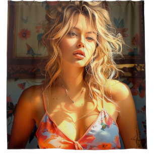 Pretty Lady Shower Curtain