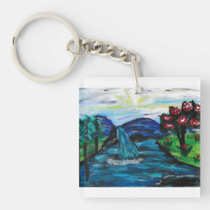 Pretty Landscape Key Ring