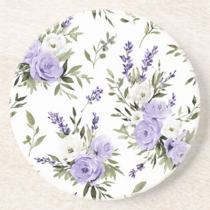 Pretty Lavender Flowers Coaster