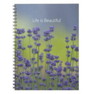 Pretty Lavender Flowers (my photography) Notebook