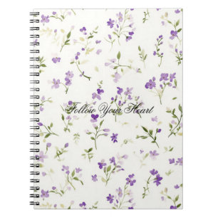 Pretty Lavender Flowers Notebook