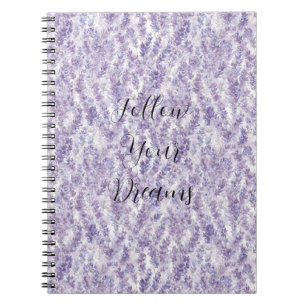 Pretty Lavender Flowers Notebook
