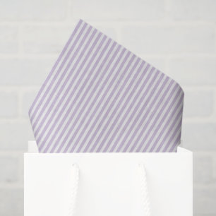 Pretty Lavender White Stripes Bridal Shower Tissue Paper