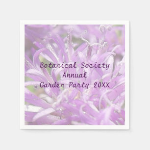 Pretty Lavender Wild Flowers Garden Party Napkin