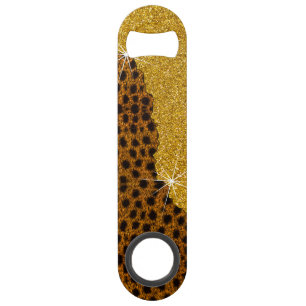 Pretty Leather Cheetah Animal Print With Glitter