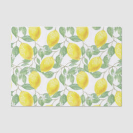 Pretty Lemon Pattern Tissue / Craft Paper