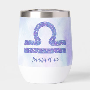 Pretty Libra Astrology Sign Purple Personalised