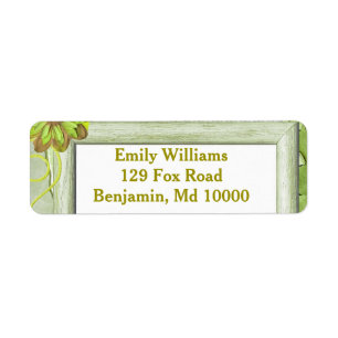 Pretty Light Green Return Address Label