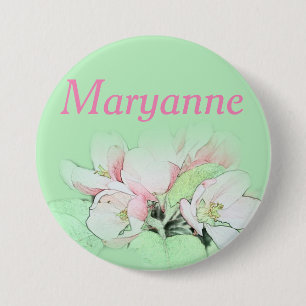 Pretty light pink apple flower name pin