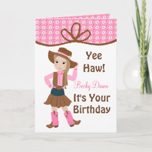 Pretty Lil' Cowgirl Card