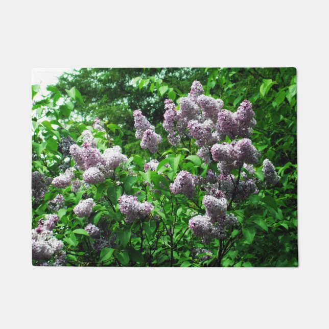Pretty Lilac Bush Doormat (Front)