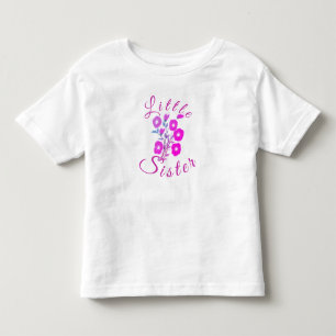 Pretty Listtle Sister Flowered T-shirt
